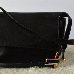 Paloma PICASSO Black Leather Crossbody Bag Purse Made in Italy